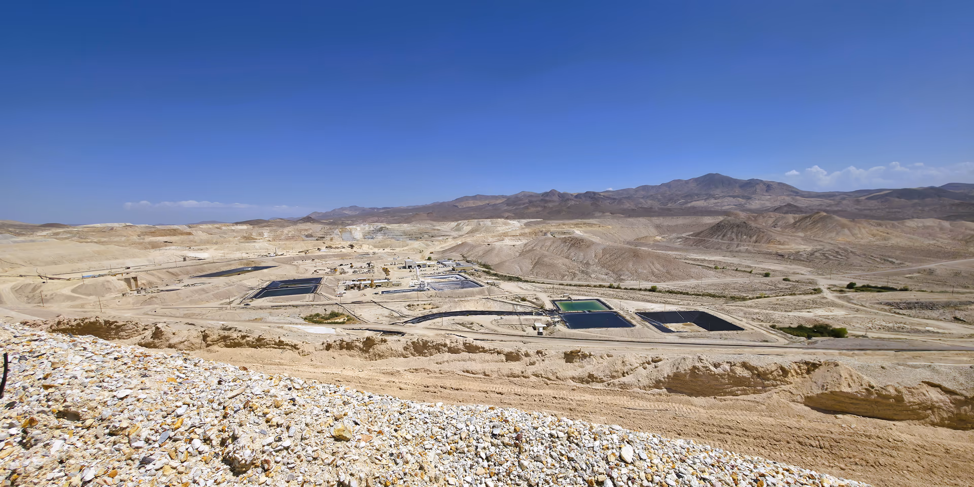 Wide overview of the Walker Lane Mining property in Nevada